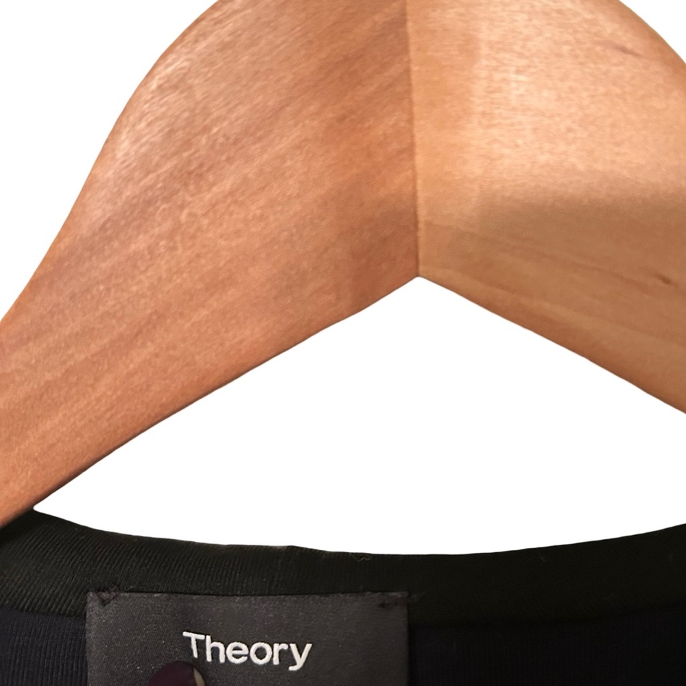 Theory Black Drape Drawstring Blazer Jacket Size Small - Picture 8 of 9